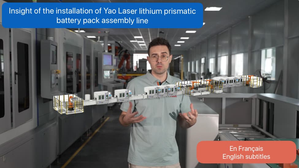 installation battery lithium module pack assembly line